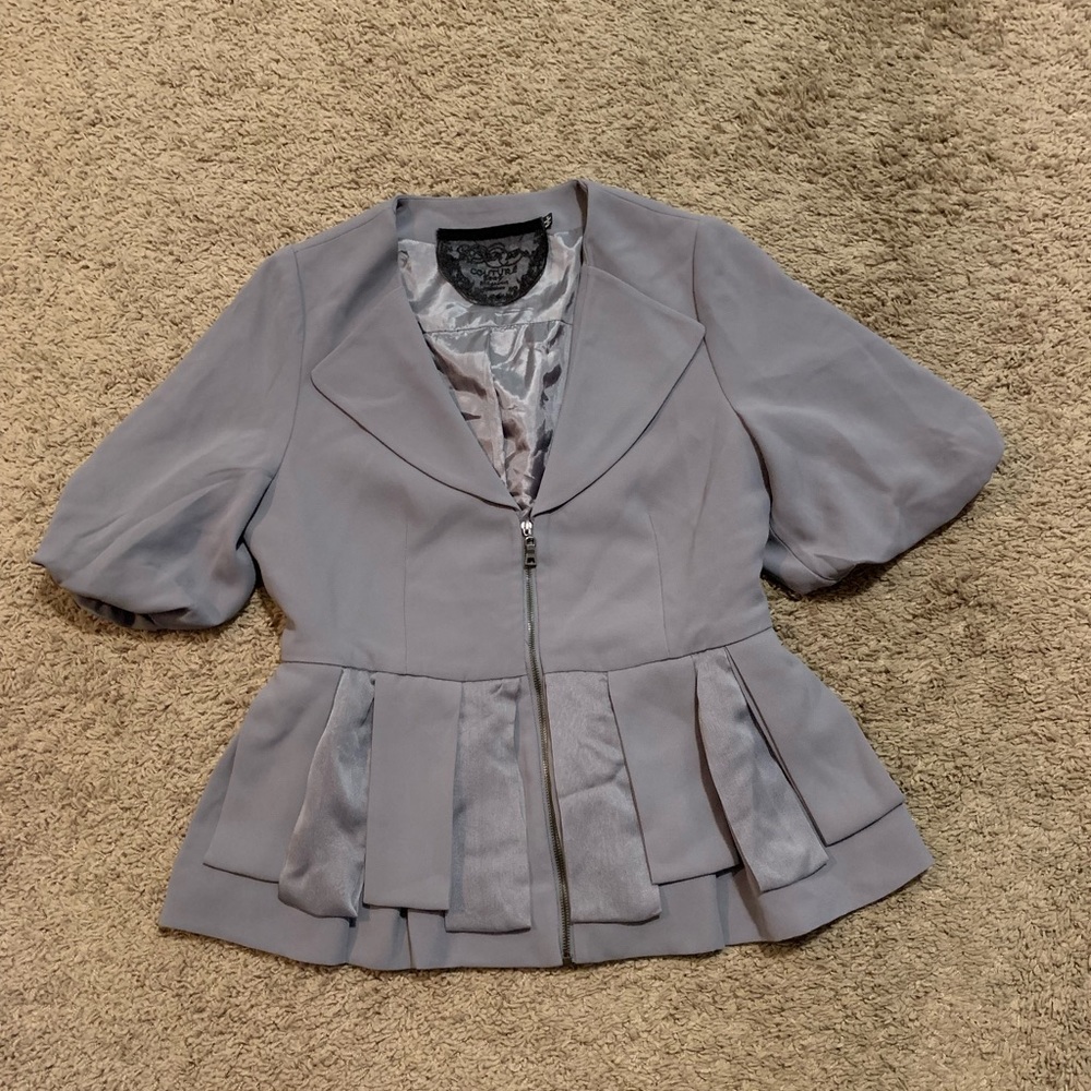 Couture 2009 Gray Blazer Jacket Small